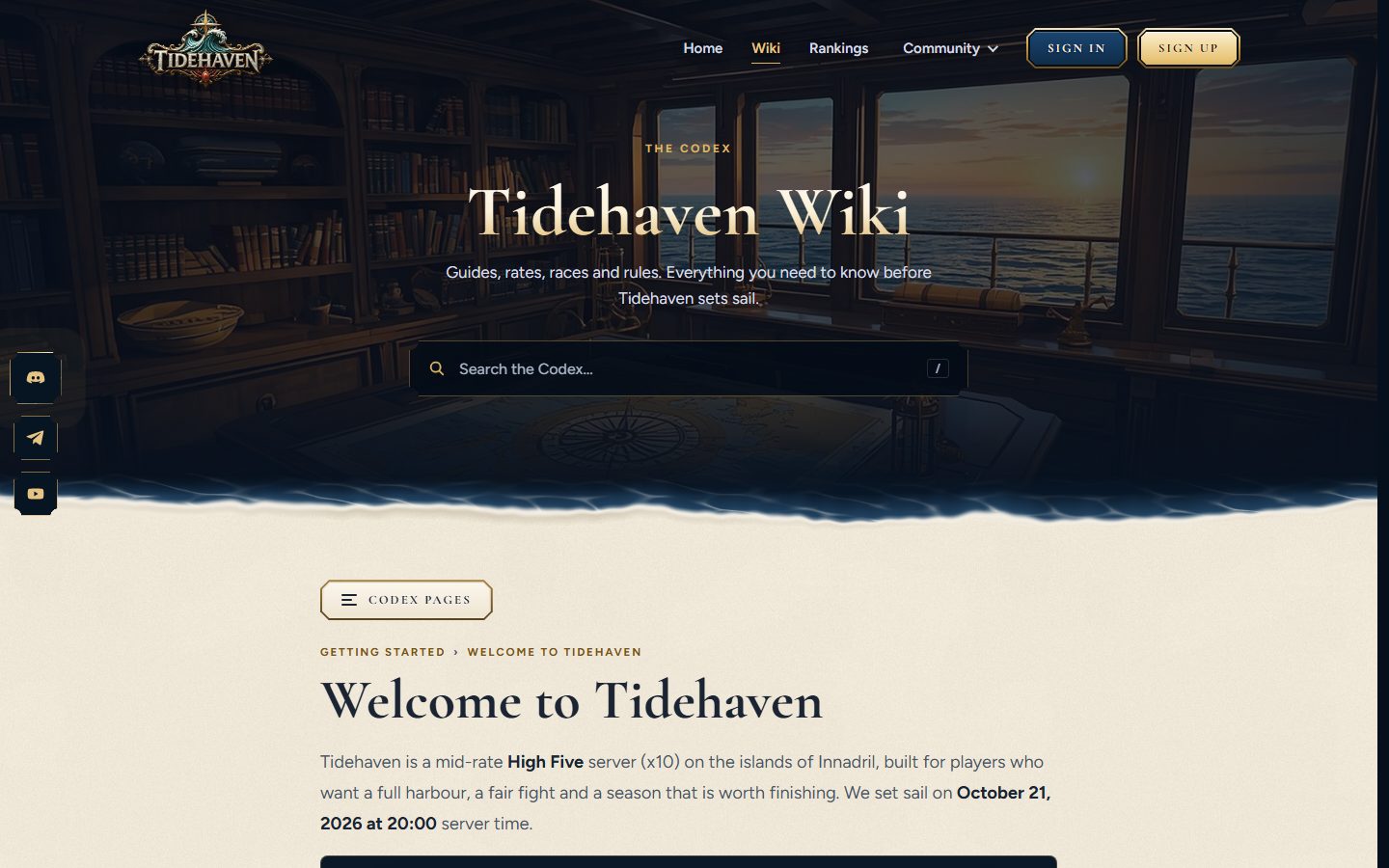 Wiki: searchable Markdown pages